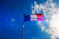 Franse vlag in tegenlicht van Blond Beeld thumbnail