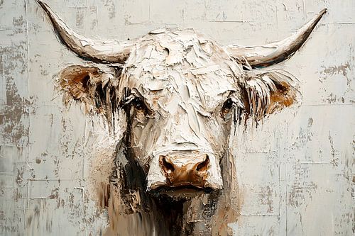 Abstracte stier met textuur