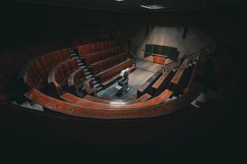 Abandoned Auditorium with Projector
