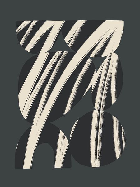Bold Shapes NO.3 Black by Bohomadic Studio