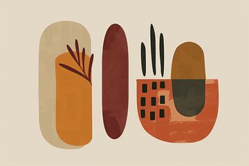 Bohemian vormen, modern en abstract van Studio Allee