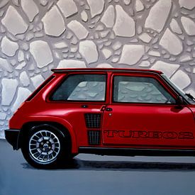 Renault 5 Turbo 2 1980 Painting by Paul Meijering