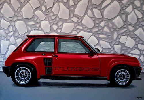 Renault 5 Turbo 2 1980 Schilderij