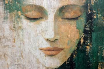 Abstraktes Porträt-Kunstwerk - Moderne Wanddekoration von SPEQ ART