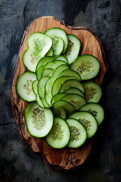 Komkommer plakjes van Poster Art Shop