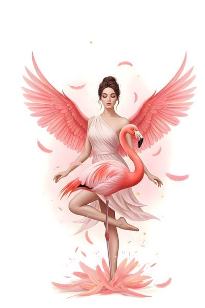 Flamingo Grace by DNArt Gallery's