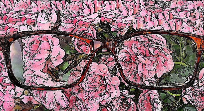 Look through glasses. by Jose Lok