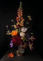 Flower still life in Baroque style