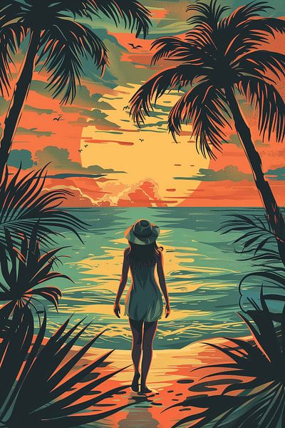 Summertime at the beach van Bianca ter Riet