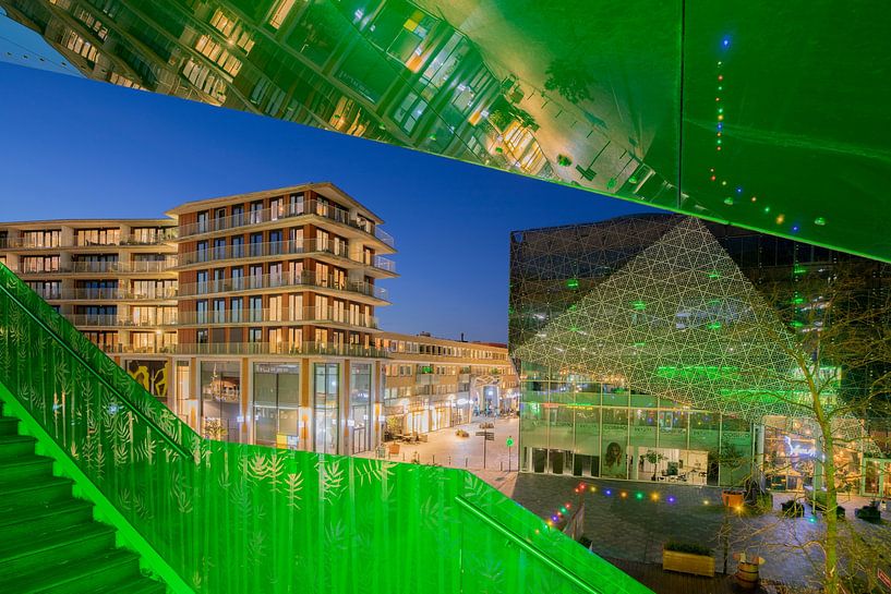 Nieuwegein Stadtzentrum in Abendstimmung von Russcher Tekst & Beeld