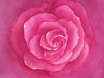 Rêve d'une rose paysage sur Karen Kaspar