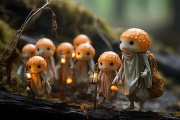 Toadstool family by Heike Hultsch