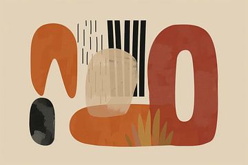 Bohemian vormen, modern en abstract van Studio Allee