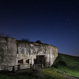 Maginot Bunker avec nuit étoilé sur Paul De Kinder