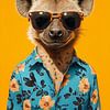 Bring Back Summer | Hyena in tropische sferen van Danny van Eldik - Perfect Pixel Design