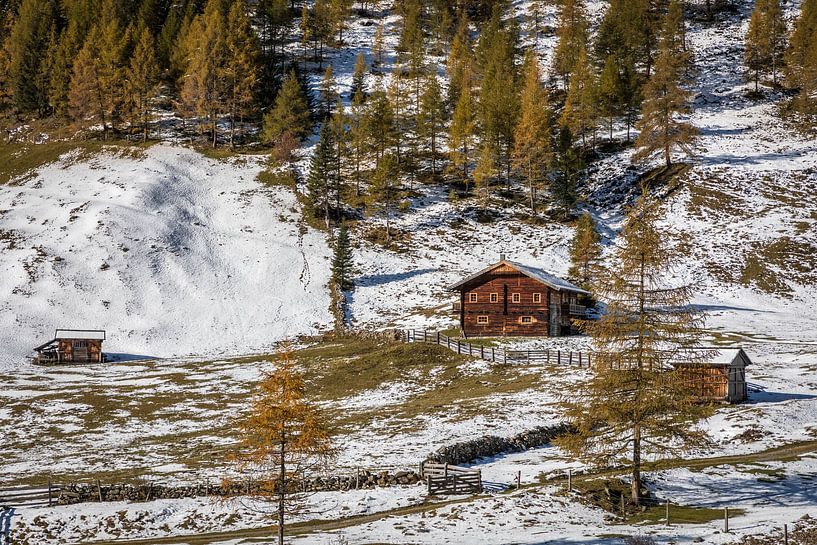 Refuge de montagne dans la vallée de l'Arntal près de l'Unterstalleralm, Villgratental par Christian Müringer