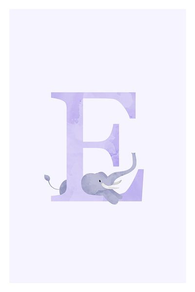 Alphabet E by Walljar