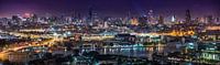 Panorama van de Bangkok skyline