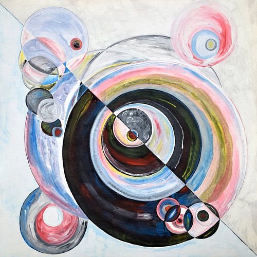 EH PAINTING ART 1994 #1119 Luchtbellen Original