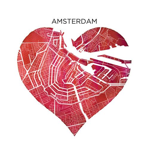 Amsterdam | City maps as a Wall Circle