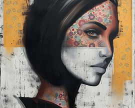 Komplizierte Schönheit im Grunge