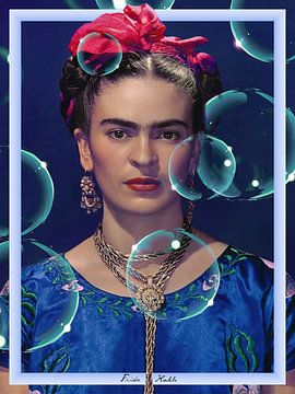 Frida - soap bubbles van Digital Art Studio