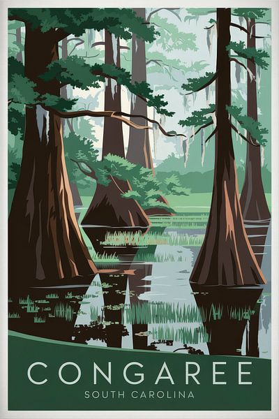 Congaree, South Carolina by Poster Art Shop