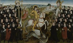 Mitglieder der Mechelner Gilde des Alten Fußbogens, um 1497