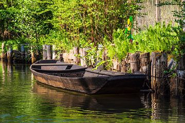 Barge in the Spreewald area near Luebbenau, Germany by Rico Ködder