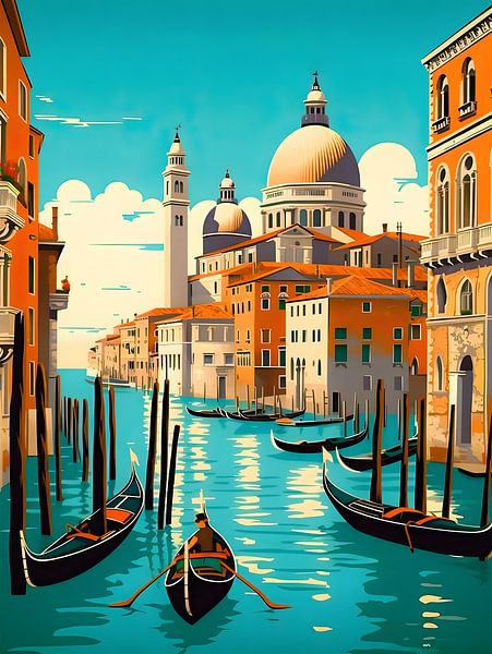 VENICE Italian Summer Vintage Travel by Artstyle