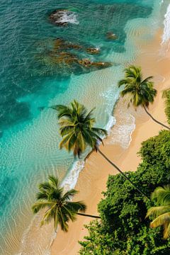 Water and palm trees by Poster Art Shop