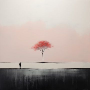 Verlaten boom minimalisme van The Exclusive Painting