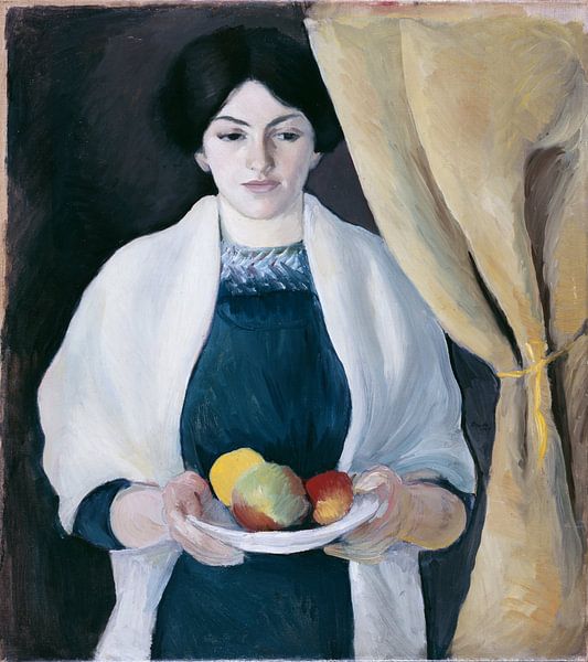 Portrait aux pommes, August Macke par Des maîtres magistraux