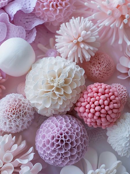 lilac and white flowers by haroulita