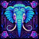 Olifant in Technicolor: Majesteit in het palet van de natuur