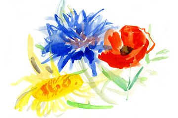 Compositie van wilde bloemen van Atelier BIS
