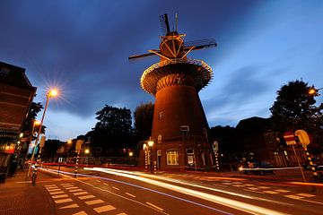 Windmühle Rhein und Sonne in Utrecht (1) von Donker Utrecht