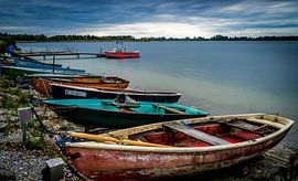 Boote am See von Eduard Martin