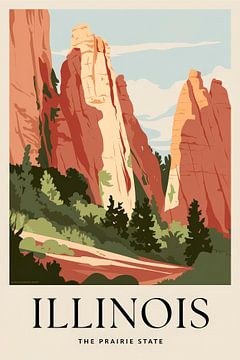 Illinois van Poster Art Shop