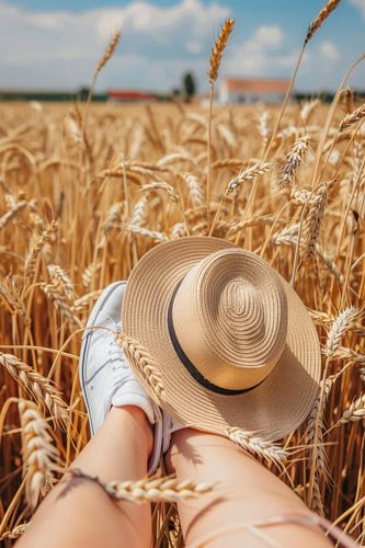 Zomerontspanning in het veld