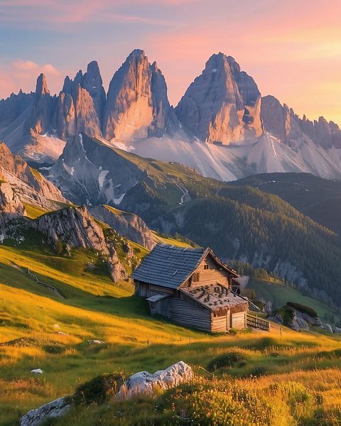 Berge in der Abendsonne von fernlichtsicht
