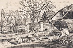 Dorf am Wasser, Otto Hanrath, 1924