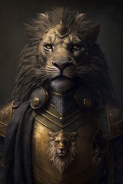Tobias de Leeuw was de held van de oorlog tegen de apen. Hij was een onverschrokken strijder die noo van Digitale Schilderijen