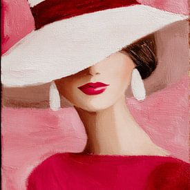 Pink Chic, minimalist and stylish portrait by Studio Allee