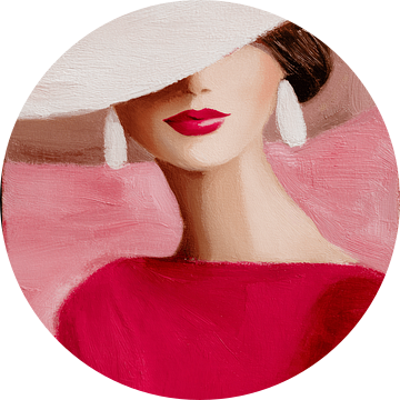 Pink Chic, minimalistisch en stijlvol portret