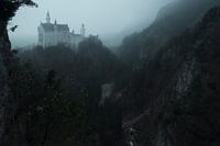Sprookjeskasteel in de mist