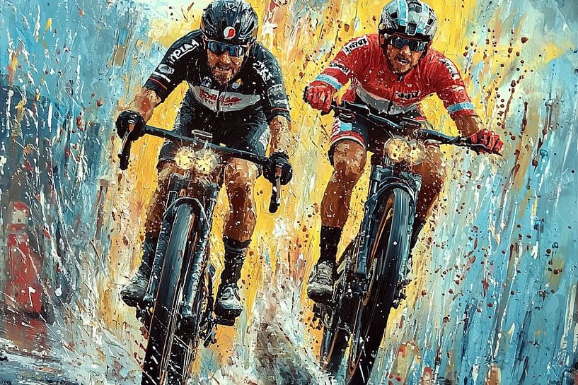 cyclists by PixelPrestige