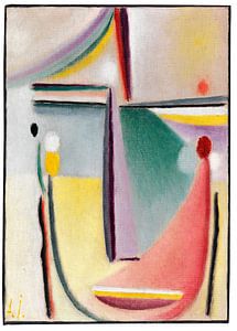 Abstract hoofd, Alexej von Jawlensky, ca 1921 van Atelier Liesjes