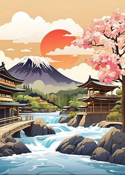 Japanese Mountain by Vicky Hanggara