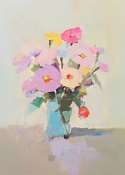Flowers vase still life